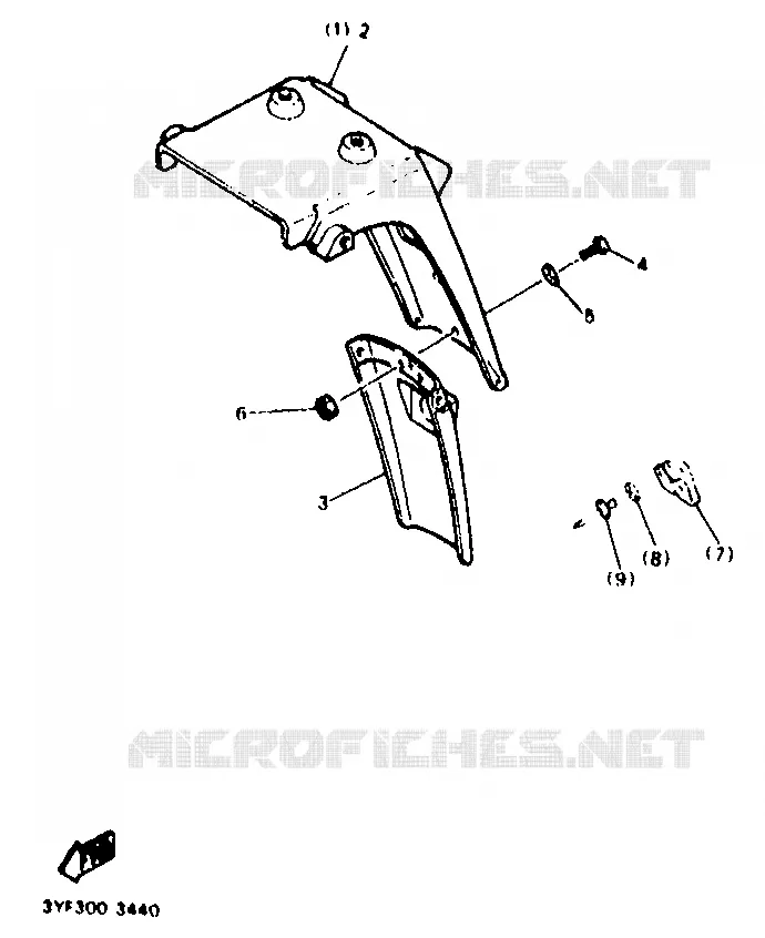 OPTIONELE ONDERDELEN - CHASSIS Yamaha MOTO 660 1996 TENERE  XTZ660