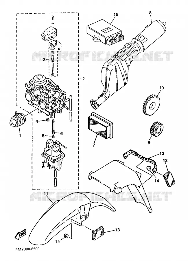 ALTERNATIEF MOTOR  Yamaha MOTO 660 1996 TENERE  XTZ660