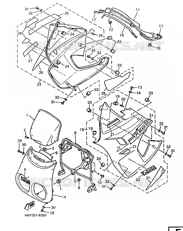 KAP 1 Yamaha MOTO 660 1996 TENERE  XTZ660