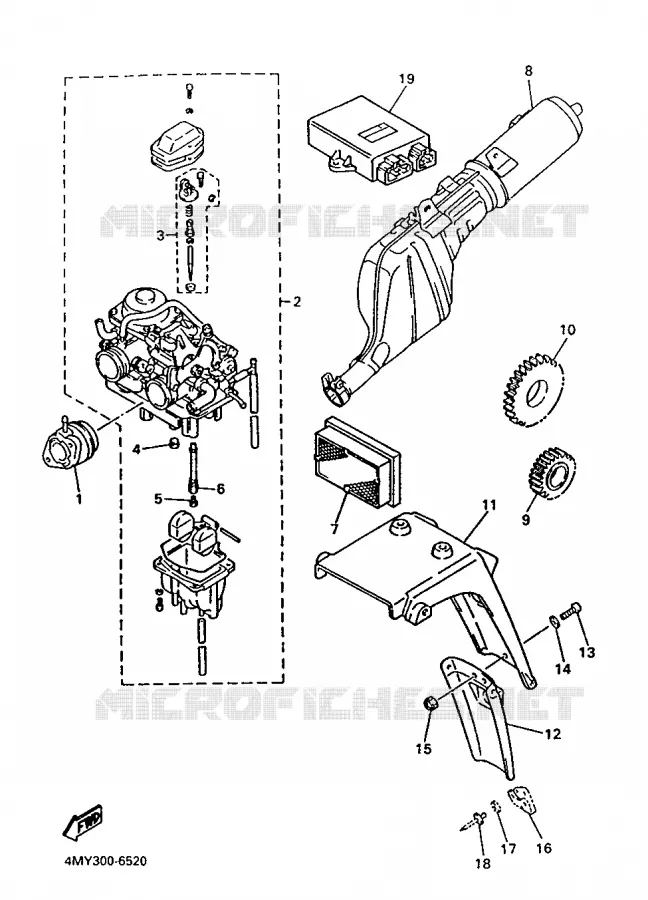 ALTERNATIEF MOTOR  Yamaha MOTO 660 1996 TENERE  XTZ660
