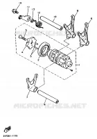 SCHAKELWALS / VORKEN voor Yamaha XTZ660N (20.0KW 1992
