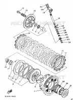 STARTMOTOR KOPPELINGS voor Yamaha XTZ750 1989