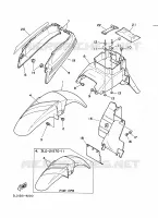SPATBORD voor Yamaha XTZ750 1989