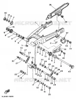 ACHTERBRUG voor Yamaha XTZ750 1989