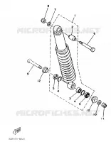 ACHTER SCHOKBREKER voor Yamaha XTZ750 1989