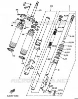 VOORVORK voor Yamaha XTZ750 1989