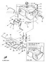 BENZINE TANK voor Yamaha XTZ750 1989