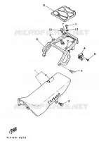 ZADEL / BAGAGE REK voor Yamaha XTZ750 1989