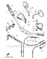 STUUR / KABEL voor Yamaha XTZ750 1989
