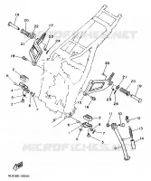STANDAARD / VOETSTEUN voor Yamaha XTZ750 1989