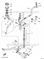 REMPOMP ACHTER voor Yamaha XTZ750 1989
