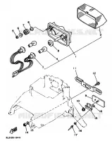 ACHTERLICHT voor Yamaha XTZ750 1989