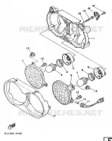 ALTERNATIEF KOPLAMP voor Yamaha XTZ750 1989