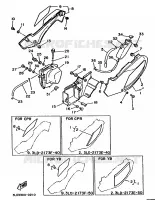 KUIPDEEL DEKSEL   OLIE RESERVOIR voor Yamaha XTZ750 1990