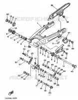 ACHTERBRUG voor Yamaha XTZ750 1990