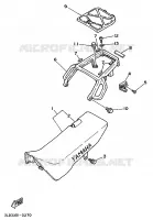 ZADEL / BAGAGE REK voor Yamaha XTZ750 1990