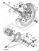 ACHTERWIEL voor Yamaha XTZ750 1990