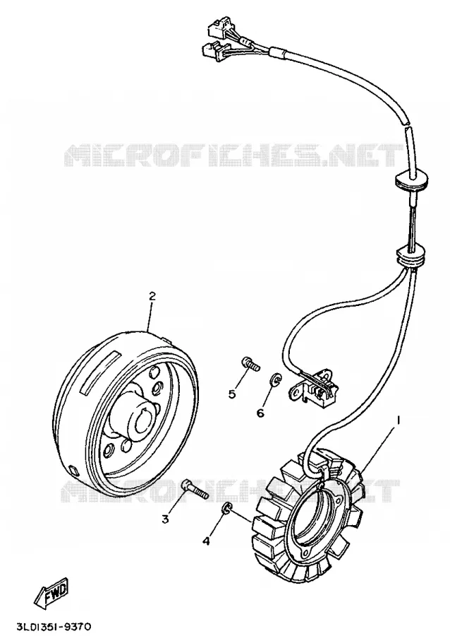 DYNAMO Yamaha MOTO 750 1991 SUPERTENERE  XTZ750