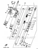 VOORVORK voor Yamaha XTZ750 1992