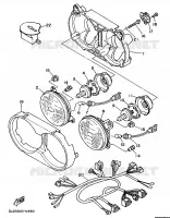 ALTERNATIEF KOPLAMP   FOR ENGLAND voor Yamaha XTZ750 1992
