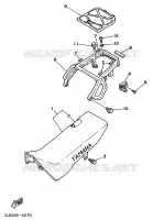 ZADEL / BAGAGE REK voor Yamaha XTZ750 1992
