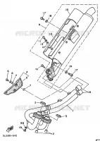 UITLAAT voor Yamaha XTZ750 1992