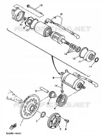 STARTMOTOR KOPPELINGS voor Yamaha XTZ750 1992