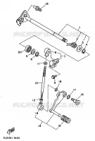 SCHAKEL STANG / PEDAAL voor Yamaha XTZ750 1992