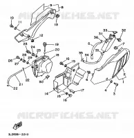 ZIJKUIPDEEL voor Yamaha XTZ750 1992