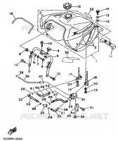 BENZINE TANK voor Yamaha XTZ750 1992