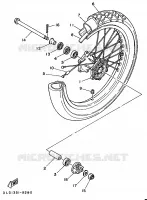 VOORWIEL voor Yamaha XTZ750 1992