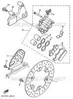 REMKLAUW ACHTER voor Yamaha XTZ750 1992