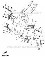 STANDAARD / VOETSTEUN voor Yamaha XTZ750 1992