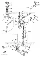 REMPOMP ACHTER voor Yamaha XTZ750 1992