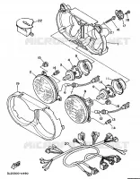 ALTERNATIEF KOPLAMP   FOR ENGLAND voor Yamaha XTZ750 1992
