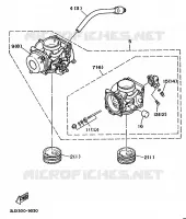ALTERNATIEF INLAAT / CARBURATEUR   FOR SWITZERLAND voor Yamaha XTZ750 1992