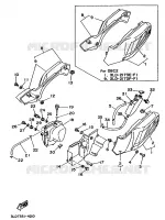 KUIPDEEL DEKSEL   OLIE RESERVOIR voor Yamaha XTZ750 1994