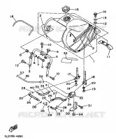 BENZINE TANK voor Yamaha XTZ750 1994