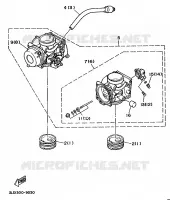 OPTIONELE ONDERDELEN   CARBURATEUR voor Yamaha XTZ750 1994