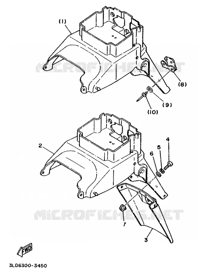 ALTERNATIEF SPATBORD Yamaha MOTO 750 1994 SUPERTENERE  XTZ750