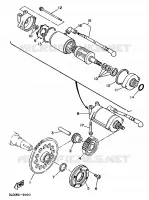 STARTMOTOR KOPPELINGS voor Yamaha XTZ750 1995