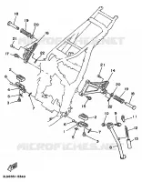 STANDAARD / VOETSTEUN voor Yamaha XTZ750 1995