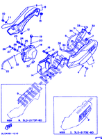 KUIPDEEL DEKSEL   OLIE RESERVOIR voor Yamaha XTZ750 (51KW) 1991