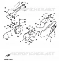 ZIJKUIPDEEL voor Yamaha XTZ750N (37KW) 1992