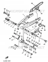 ACHTERBRUG voor Yamaha XTZ750N (37KW) 1992