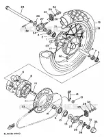 ACHTERWIEL voor Yamaha XTZ750N (37KW) 1992
