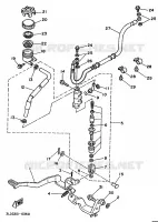 REMPOMP ACHTER voor Yamaha XTZ750N (37KW) 1992