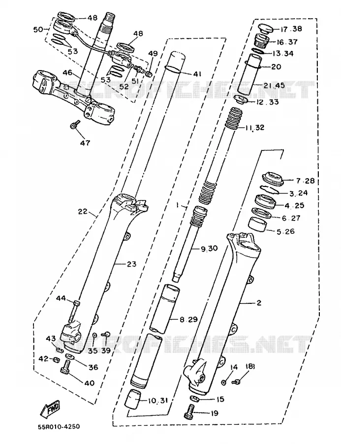 ALTERNATIEF CHASSIS 2 Yamaha MOTO 1000 1986 VIRAGO  XV1000