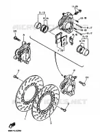 REMKLAUW VOOR voor Yamaha XV1100 1989