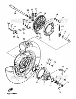 ACHTERWIEL voor Yamaha XV1100 1989